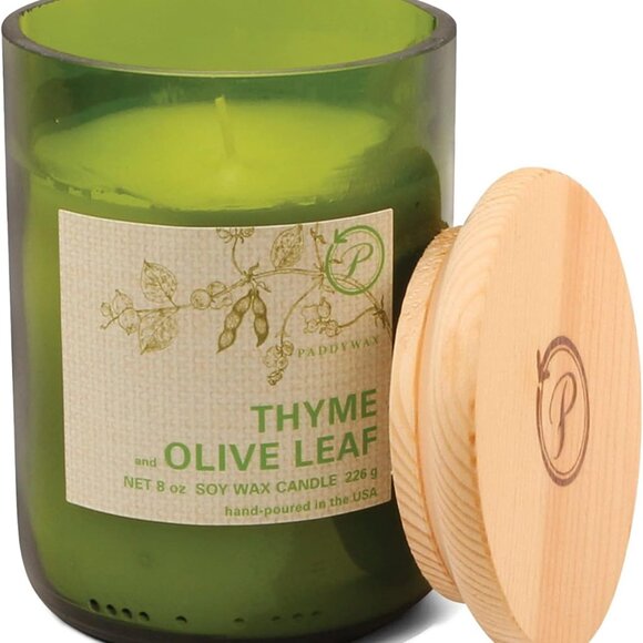 Candles Eco Collection Scented Soy Wax Jar Candle, 8-Ounce, Thyme & Olive Leaf - Picture 1 of 9